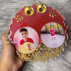 Personalized Resin Pooja Thali – Perfect for Diwali & Religious Ceremonies