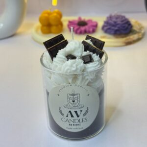 Personalized Chocolate Dessert Resin Candle – Art Vista