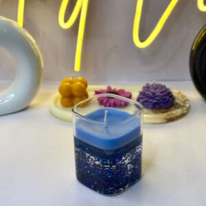 Custom Glitter Resin Candle Jar – Personalized by Art Vista